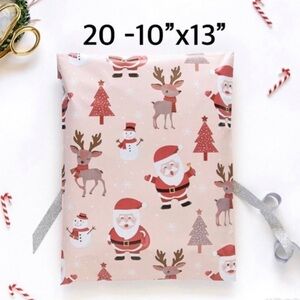 4/$20 -Santa Poly Mailers 10”x13”